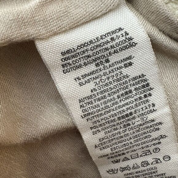 Free People Cream Military Style Lace Knit Sweater Jacket Size Medium Womens - Picture 6 of 9